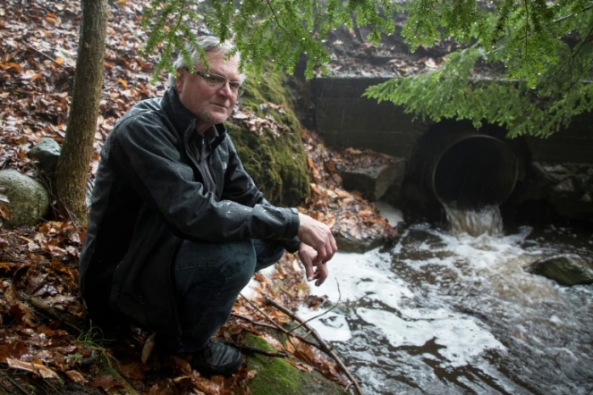 David Huff, responsable de la petite commune de Osceola Township du nord des Etats-Unis qui contrecarrer l'ambition de Nestle d'extraire pour un montant dérisoire davantage d'eau des rivières locales, le 11 janvier 2018
