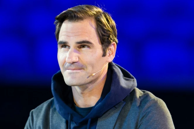 Le Suisse Roger Federer lors du tirage au sort de l'Open d'Australie, le 10 janvier 2019 à Melbourne 
