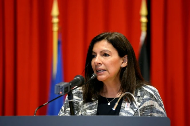 La maire de Paris Anne Hidalgo à Bruxelles, le 30 mai 2017