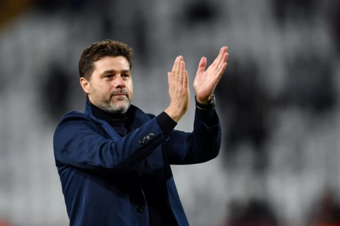 Mauricio Pochettino alors entraîneur de Tottenham, lors d'un match de Ligue des champions contre l'Etoile Rouge, le 6 novembre 2019 à Belgrade 