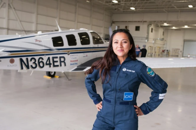 La jeune pilote afghane Shaesta Waiz a fait escale lundi à Montréal au tout début de son tour du monde en solitaire avec l'objectif de sensibiliser les femmes aux métiers de l'aéronautique, encore trop largement masculins.