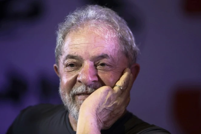 L'ancien président Lula da Silva à Sao Paulo au Brésil, le 22 février 2018
