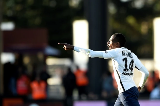Blaise Matuidi, double buteur et "matchwinner" pour le Paris Saint-Germain à Metz, le 18 avril 2017