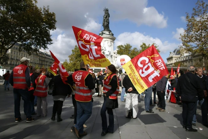 Manifestation à l'appel de la CGT, le 23 septembre 2015 à Paris