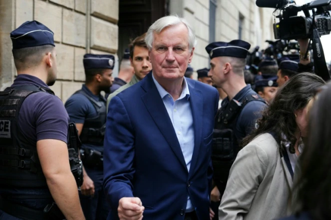 Michel Barnier le 26 juin 2024, après une réunion d'urgence du bureau politique des Républicains à Paris