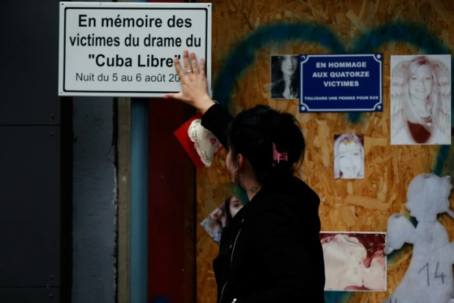 Hommage aux 14 victimes de l'incendie du bar "Au Cuba libre" à Rouen, le 6 août 2017, un an après l'accident