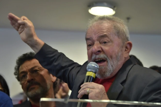 L'ancien président brésilien Luiz Inacio Lula da Silva lors d'une conférence de presse le 15 septembre 2016 à Sao Paulo