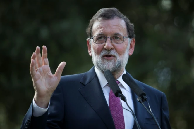 Le Premier minitre espagnol Mariano Rajoy à Palma, en Espagne, le 7 août 2017