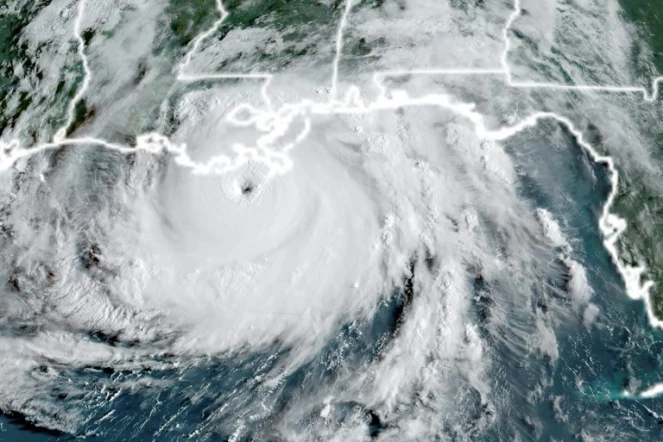 L'ouragan Ida près des côtes de Louisiane, le 29 août 2021