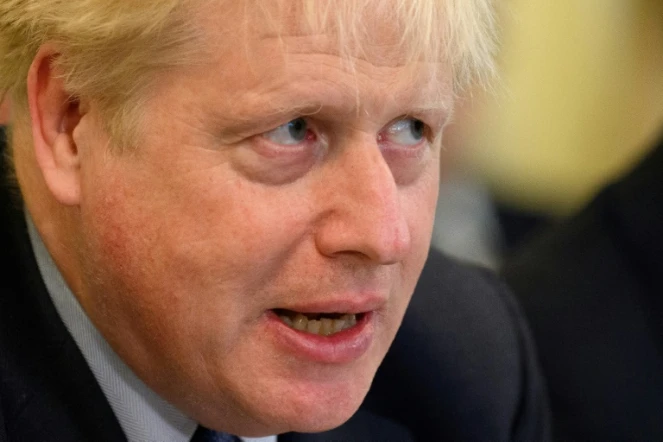 Le Premier ministre britannique Boris Johnson lors d'une réunion de son cabinet, à Londres le 7 juin 2022