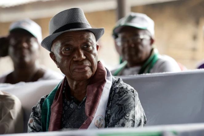 Le vice-président Joseph Boakai lors du dernier jour de campagne le 24 décembre à Monrovia