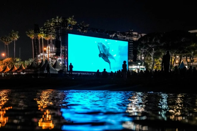 Cannes fête les 30 ans du "Grand Bleu" avec une projection du film, au cinéma de la Plage, le 11 mai 2018