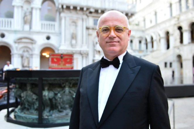 Fortunato Ortombina, alors directeur artistique de la Fenice devant le Palazzo Ducale le 10 juillet 2013 à Venise