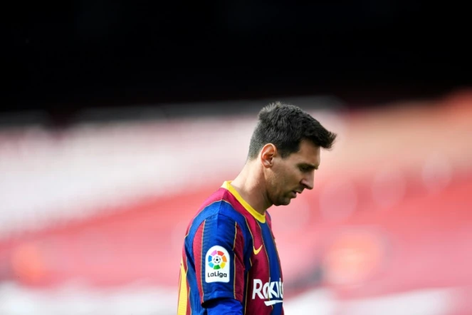 Lionel Messi lors du match FC Barcelone - Celta Vigo au Camp Nou le 16 mai 2021