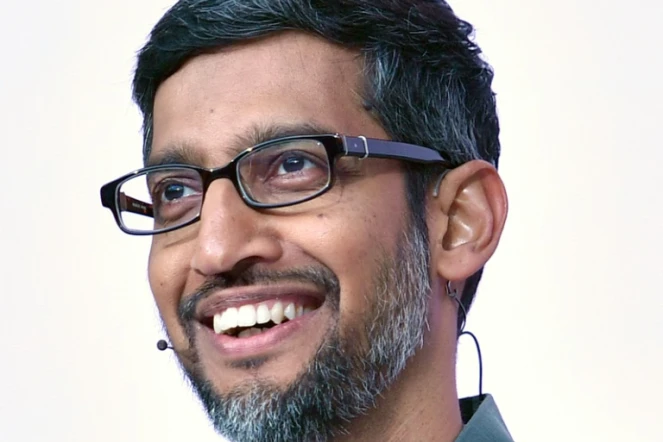 Sundar Pichai, patron de Google, lors d'une conférence à Mountain View, le 7 mai 2019