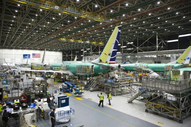 L'usine Boeing de Renton, dans l'Etat de Washington, le 27 mars 2019