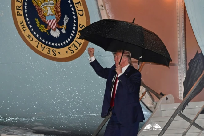 Le président américain Donald Trump à son arrivée à West Palm Beach, le 31 janvier 2020 en Floride