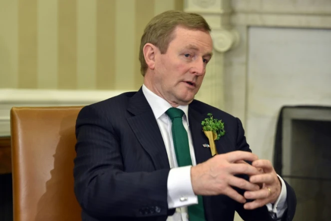 Le Premier ministre irlandais Enda Kenny, reçu à la Maison blanche à Washington, le 15 mars 2016