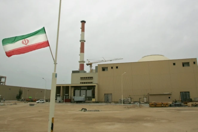 Photo d'archives de la centrale nucléaire iranienne de Bouchehr, à 1.200 km au sud de Téhéran, le 3 avril 2007