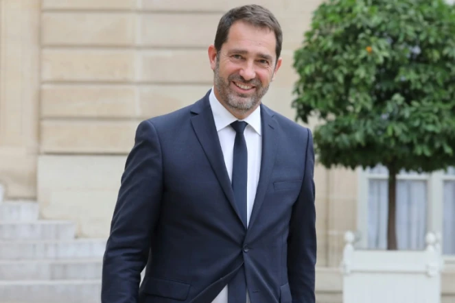 Christophe Castaner, secrétaire d'Etat aux Relations avec le Parlement et porte-parole du gouvernement, à sa sortie de l'Elysée, le 2 novembre 2017