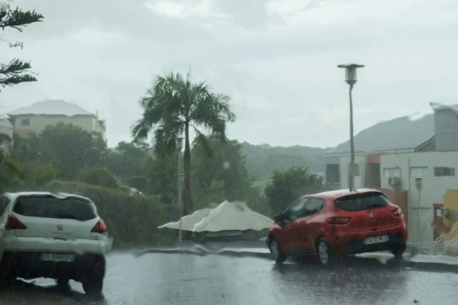 Pluie à Pointe-à-Pitre, en Guadeloupe, le 5 septembre 2017
