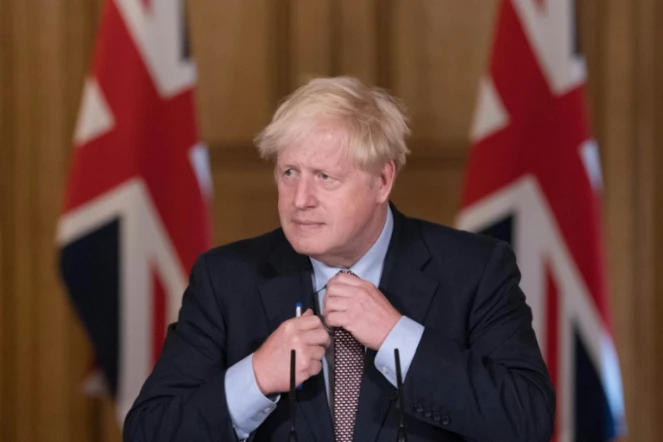 Le Premier ministre britannique Boris Johnson à Londres le 9 septembre 2020