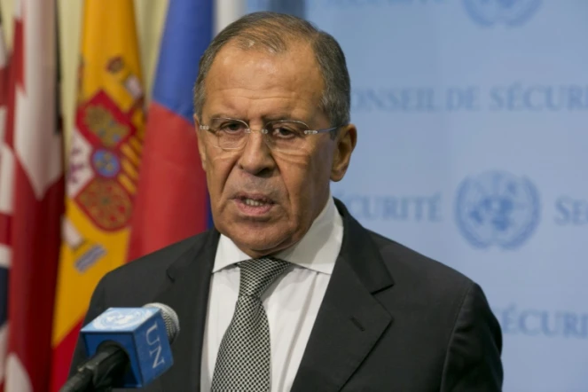 Le ministre russe des Affaires étrangères Sergueï Lavrov le 30 septembre 2015 à l'Onu à New York