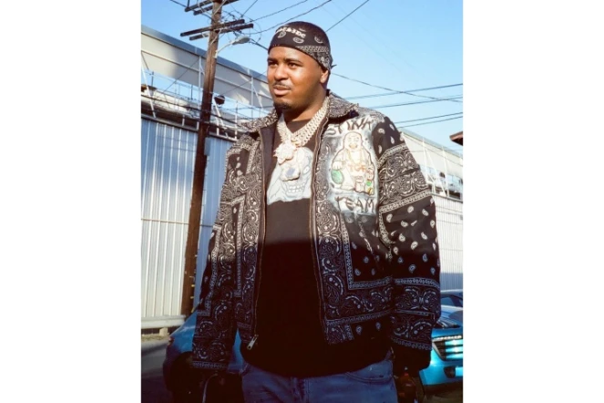 Le rappeur Drakeo the Ruler à Los Angeles, en mars 2021