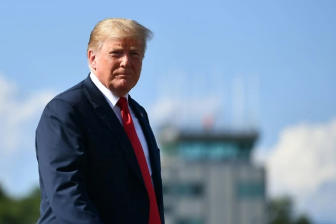 Le président américain Donald Trump à Morristown (New Jersey) le 4 août 2018