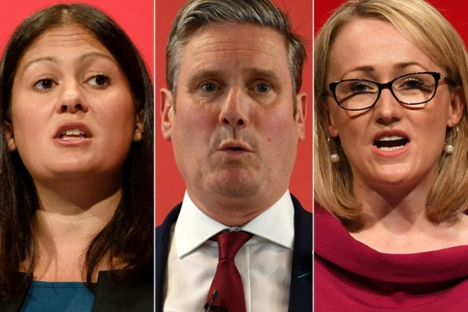 Les trois candidats à la présidence du Labour: Lisa Nandy, Keir Starmer et Rebecca Long-Bailey