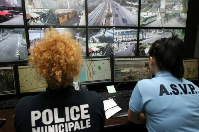 Le centre de supervision urbain (CSU) le 12 juillet 2016 à Nice 