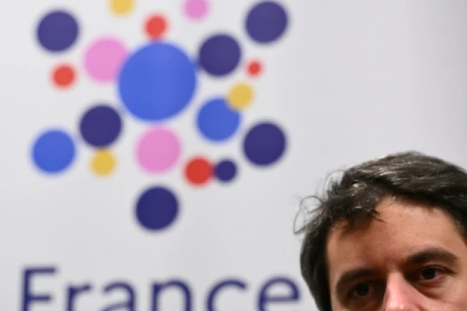 Le Premier ministre Gabriel Attal lors d'une visite d'une agence France Travail (ex Pôle emploi), à Epinal le 1er mars 2024