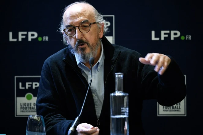 Le patron de Mediapro, Jaume Roures, lors d'une conférence de presse à Paris, le 12 décembre 2019