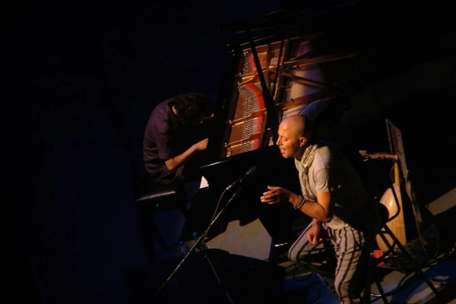 Le chanteur et joueur de oud tunisien Dhafer Youssef, le 20 juillet 2010 à Damas