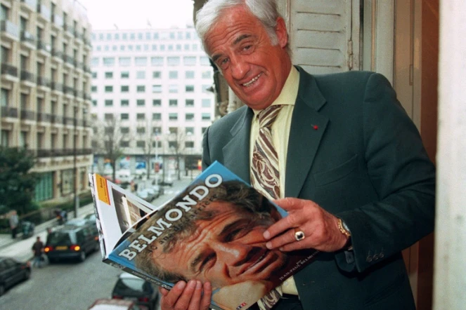 Jean-Paul Belmondo, le 4 avril 1996 à Paris