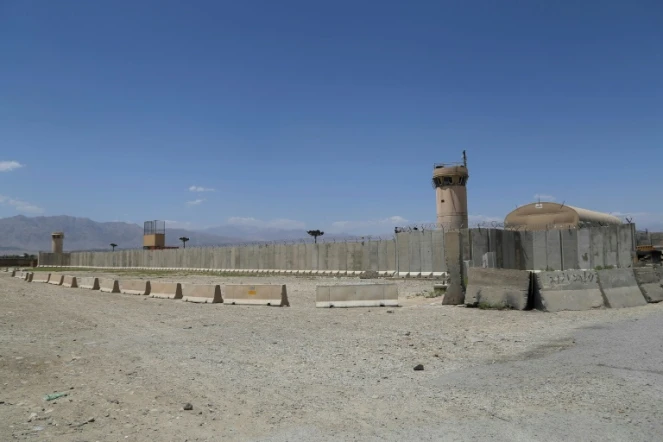 La base aérienne de Bagram, au nord de Kaboul, en Afghanistan, le 2 juillet 2021