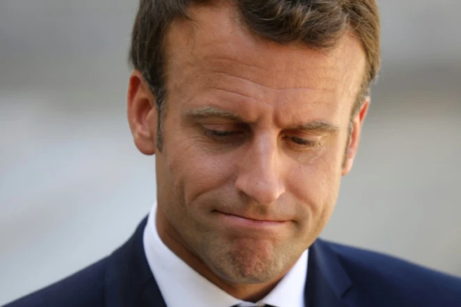 Le président Emmanuel Macron à l'Elysée le 23 juillet 2019