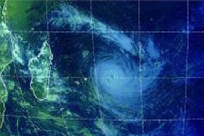 Photo satellite du cyclone Kalunde qui s'est abattu sur Rodrigues