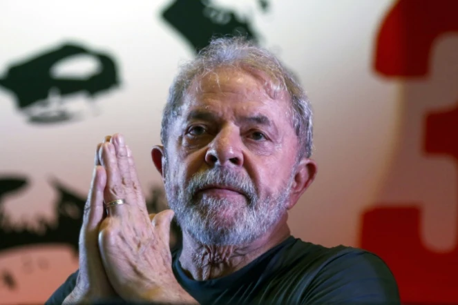L'ex-président Luiz Inacio Lula da Silva, le 22 février 2018 à Sao Paulo