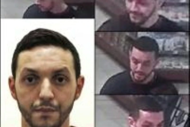 Photo montage fournie par la police fédérale belge de Mohammed Abrini   