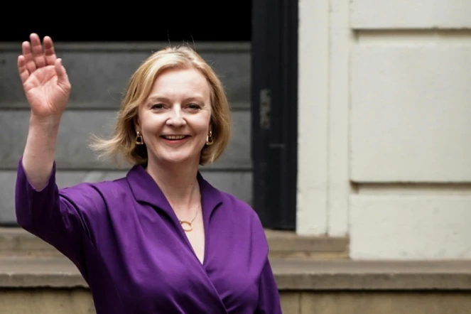 Liz Truss devenue la leader du parti conservateur britannique, à Londres, le 5 septembre 2022