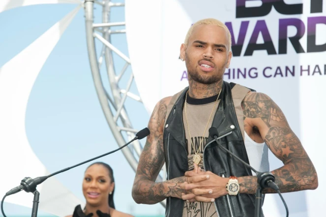 Chris Brown lors d'une cérémonie de remise de prix le 14 mai 2013 à Los Angeles
