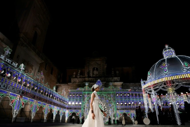 Défilé croisière Dior à Lecce, dans le sud de l'Italie, le 22 juillet 2020