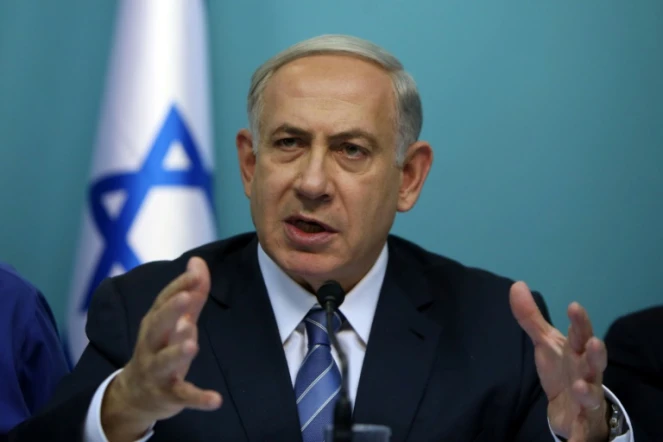 Le premier ministre israélien Benjamin Netanyahu s'exprime lors d'une conférence de presse à Jérusalem le 8 octobre 2015