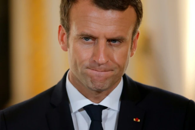 Le président Emmanuel Macron au palais de l'Elysée à Paris, le 16 juillet 2017