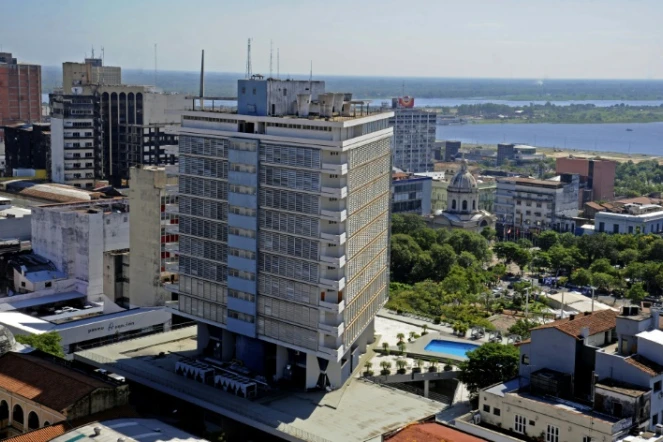 Vue d'Asuncion, la capitale du Paraguay, en avril 2014