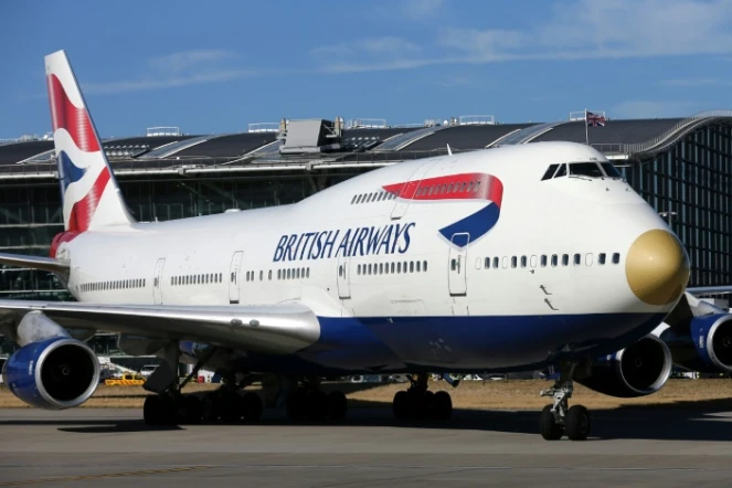 Un Boeing 747 à l'aéroport de Heathrow à Londres le 23 août 2016