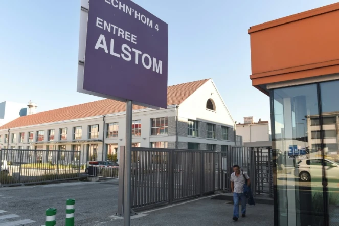 L'entrée de l'usine Alstom de Belfort, le 7 septembre 2016