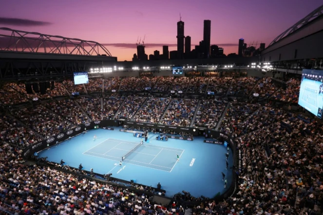 Match lors de l'Open d'Australie à Melbourne le 2 février 2020