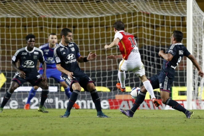 Le match aller entre Monaco et Lyon en Ligue 1, le 16 octobre 2015 au stade Louis-II